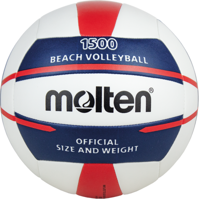 Molten Beach Volleybal V5B1500-WN Wit blauw rood