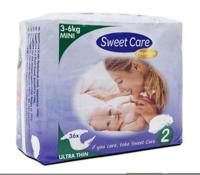 Sweetcare Premium mini maat 2 3-6kg (36 st)