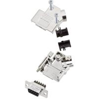 Amphenol L17D45PK-M-09+L77DE09SST D-sub female connectorset 45 ° Aantal polen: 9 Schroeven 1 stuk(s)