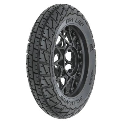 Proline - 1/4 Hot Lap MX S3 Front Tire MTD Black Supermoto Wheel: Promoto-MX
