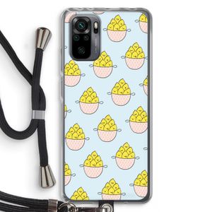 Citroenen: Xiaomi Redmi Note 10 Pro Transparant Hoesje met koord