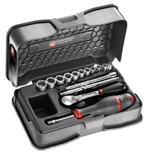 Facom doppendoos 1/4&apos; 6-k inch rl.161 17 stuks - RL.161-2P6U