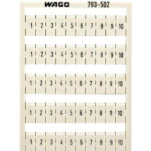 WAGO 793-502 Markeringskaarten Wit 1 stuk(s)