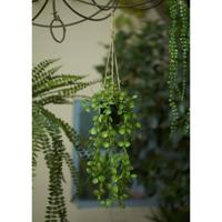 Emerald Emerald Kunstplant hangend in pot lantaarnplant 50 cm