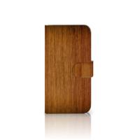 Samsung Galaxy S25 | Book Style Case | Donker Hout