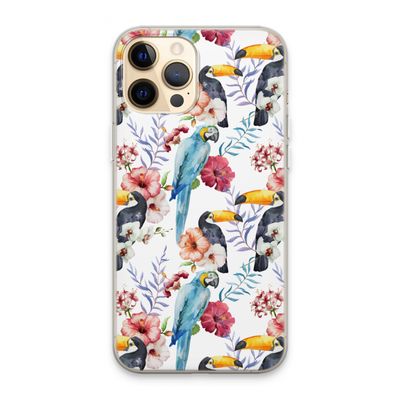 Bloemen tukan: iPhone 13 Pro Max Transparant Hoesje