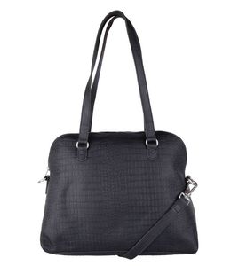 Cowboysbag Shopper/Schoudertas Bag Winwick Croco Black