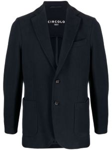 Circolo 1901 notched-lapel single-breasted blazer - Bleu