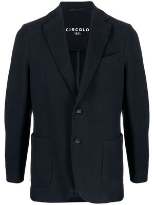 Circolo 1901 blazer boutonné à revers crantés - Bleu