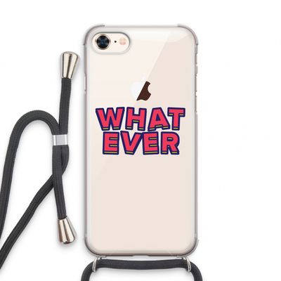 Whatever: iPhone 7 Transparant Hoesje met koord