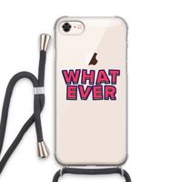 Whatever: iPhone 7 Transparant Hoesje met koord
