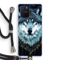 Darkness Wolf: Samsung Galaxy Note 10 Lite Transparant Hoesje met koord