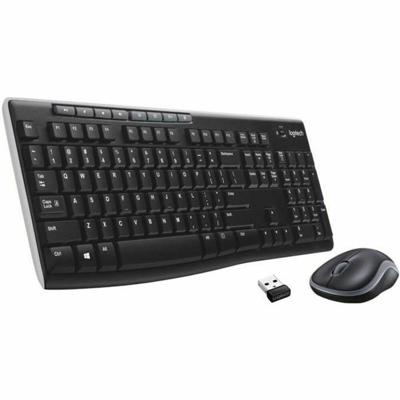 Toetsenbord en draadloze muis Logitech MK270 Frans Zwart AZERTY