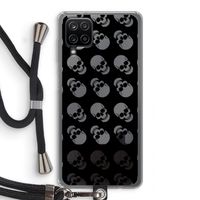 Musketon Skulls: Samsung Galaxy A12 Transparant Hoesje met koord