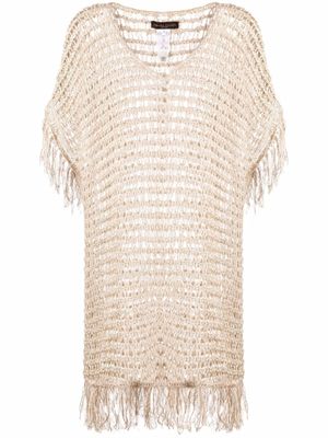Fabiana Filippi pull en maille ajourée - Tons neutres