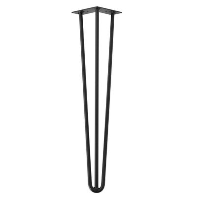 Stalen hairpin zwart hairpin ø 1,2 cm en hoogte 55 cm