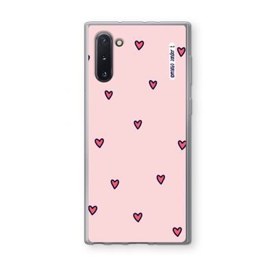 Hartjes: Samsung Galaxy Note 10 Transparant Hoesje