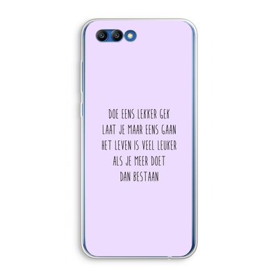 Gek: Honor 10 Transparant Hoesje
