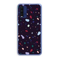Dark Rounded Terrazzo: Xiaomi Redmi 9T Transparant Hoesje