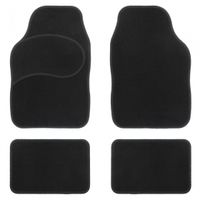 Car Plus automattenset universeel textiel zwart 4 delig - thumbnail