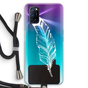 Pluim: Oppo A92 Transparant Hoesje met koord