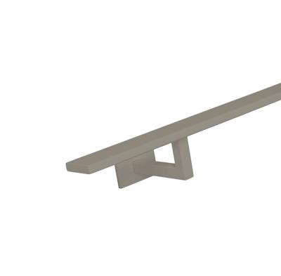 Rechthoekige trapleuning greige 40x10 mm - per meter