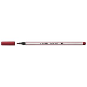 STABILO Pen 68 brush, premium brush viltstift, heide paars, per stuk