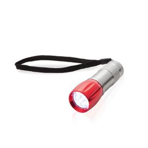 Survival zaklamp LED - rood - compact - preppen/outdoor/kamperen