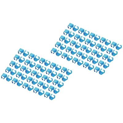 Digitus A-CC-B A-CC-B Gekleurde clips voor patchkabel Blauw