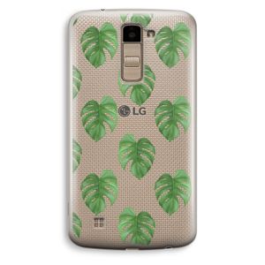 Monstera leaves: LG K10 (2016) Transparant Hoesje
