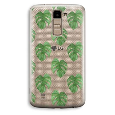 Monstera leaves: LG K10 (2016) Transparant Hoesje