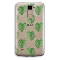 Monstera leaves: LG K10 (2016) Transparant Hoesje