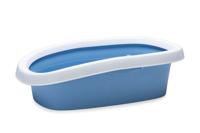 Kattenbak Sprint 20 Wit/Blauw 39X58X17 Kattenbak Sprint 20 Wit/Blauw 39X58X17