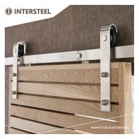 Intersteel Schuifdeur systeem Basic geborsteld RVS - thumbnail