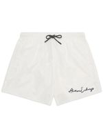 Armani Exchange short de bain à logo imprimé - Blanc - thumbnail