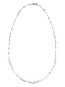 De Beers Jewellers 18kt white gold Arpeggia one-line diamond necklace - Argent