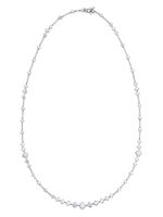 De Beers Jewellers 18kt white gold Arpeggia one-line diamond necklace - Argent