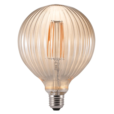 Grote deco E27 LED lichtbron met amberglas warm wit 2W &apos;Avra&apos;