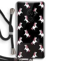 Eenhoorns overal: Xiaomi Mi Mix 2 Transparant Hoesje met koord