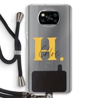 Amber Script: Xiaomi Poco X3 Pro Transparant Hoesje met koord