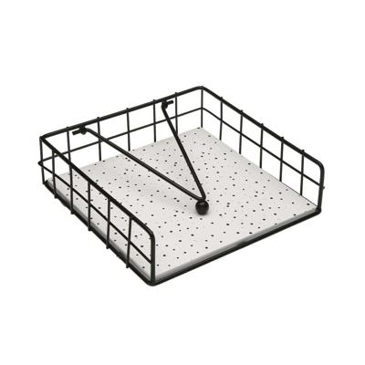 Servethouder Versa SPECKLE Staal Hout MDF 18 x 7 x 18 cm