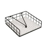 Servethouder Versa SPECKLE Staal Hout MDF 18 x 7 x 18 cm