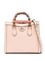 Gucci small Diana leather tote bag - Tons neutres