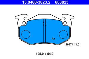 ATE Remblokset 13.0460-3823.2