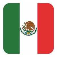 Glas viltjes met Mexicaanse vlag 15 st