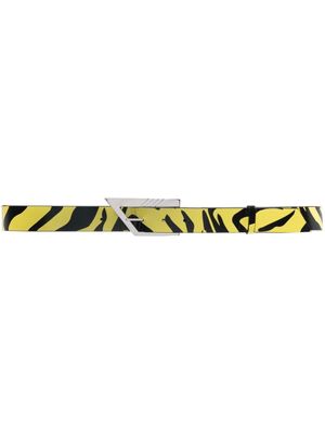The Attico ceinture bicolore à boucle - Jaune