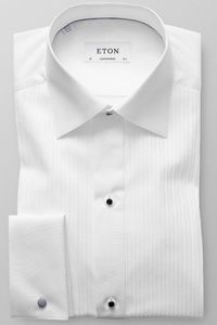 ETON Contemporary Fit Gala shirt wit, Effen