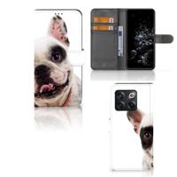 OnePlus 10T | Telefoonhoesje | Met pasjeshouder | Franse Bulldog