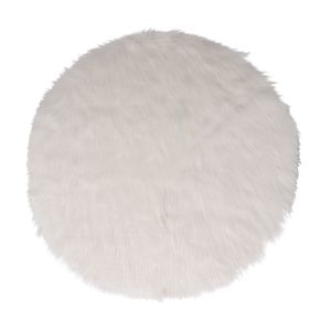 Kerstboomrok/kerstboom kleed - wit bont - D90 cm - polyester