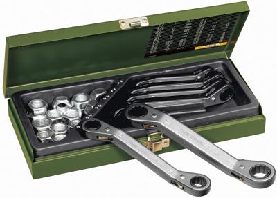 PROXXON Do-ring ratchet set ,reversible,6-piec
